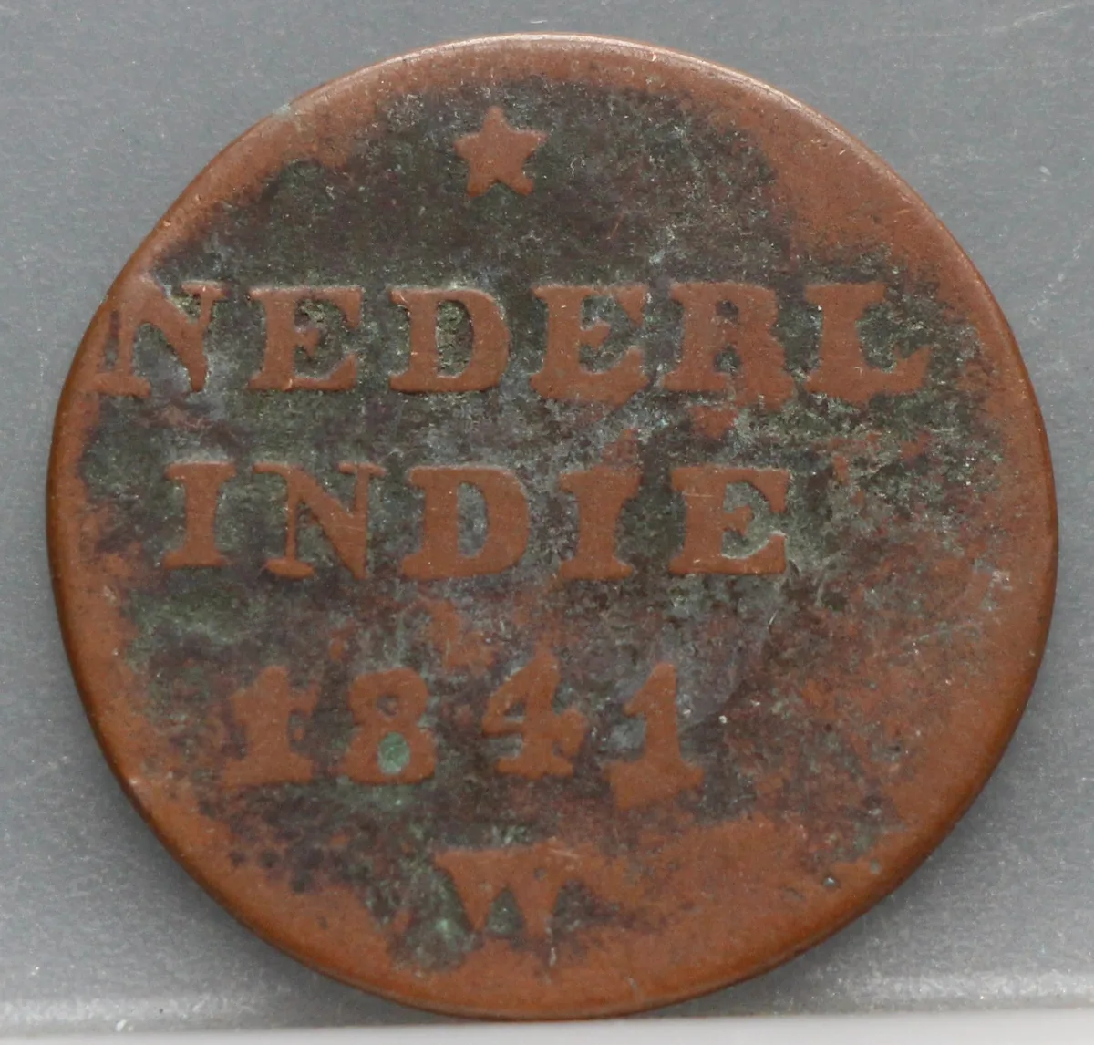 2 Cent 1841 W — Nederlands-Indië, Koper voorzijde