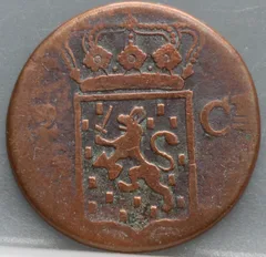 2 Cent 1841 W — Nederlands-Indië, Koper achterzijde