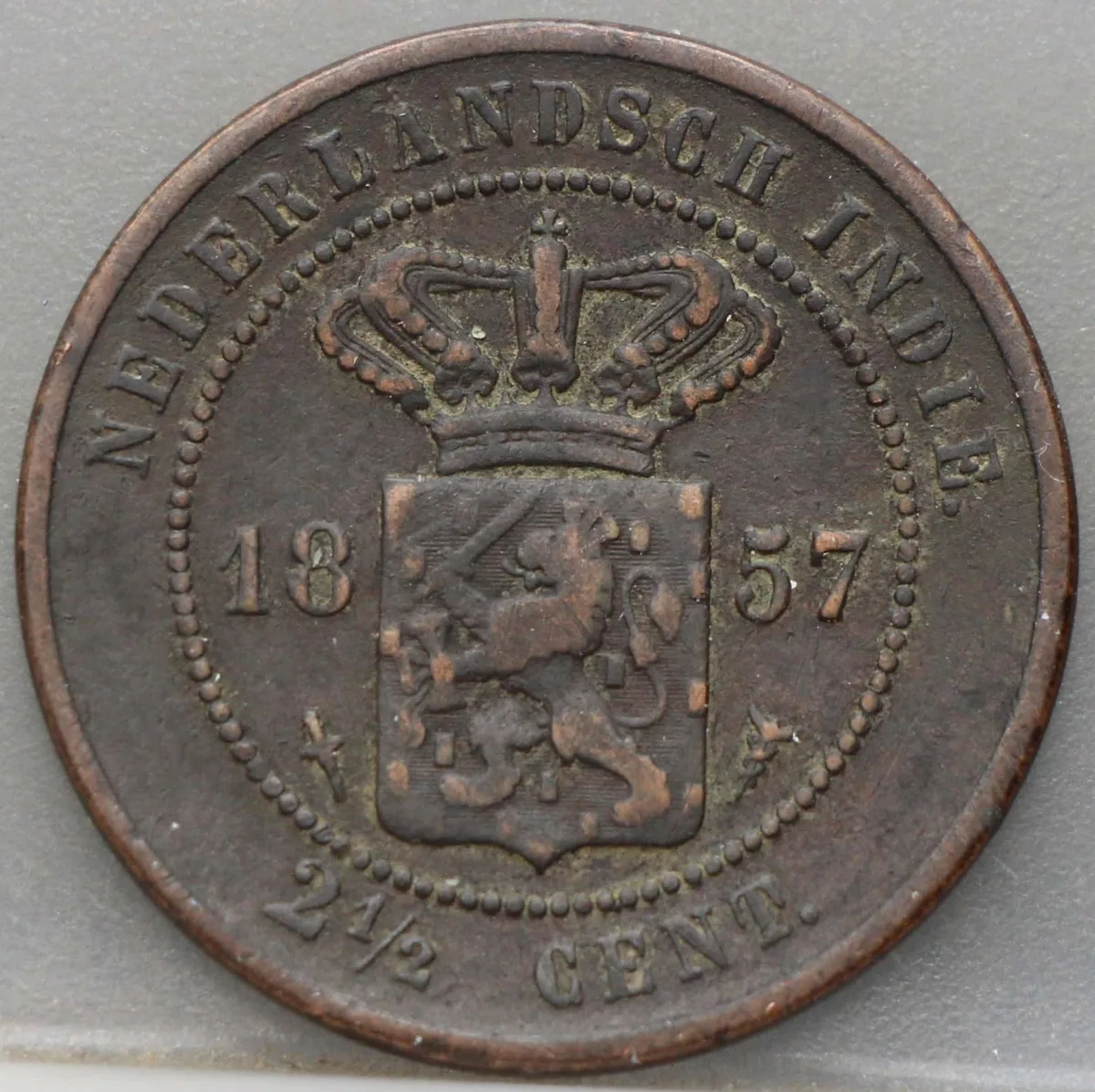 2½ Cent 1857 Nederlands-Indië — Koper voorzijde