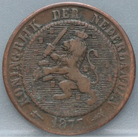 2½ Cent 1877 — Brons
