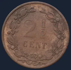 2½ Cent 1877 —  Halve Stuiver 1877
