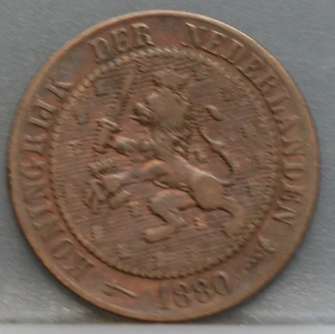 2½ Cent 1880 – Halve Stuiver Willem III