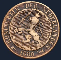 2½ Cent 1880 – Halve Stuiver Willem III