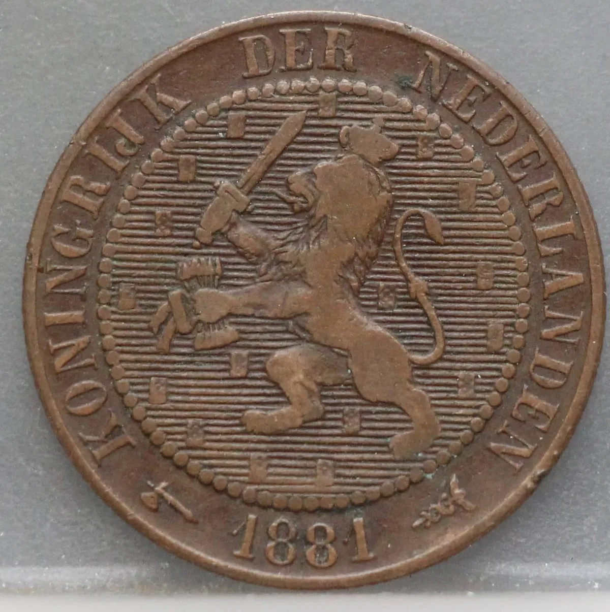 2½ Cent 1881 — Brons voorzijde