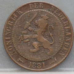 2½ Cent 1881 — Brons voorzijde