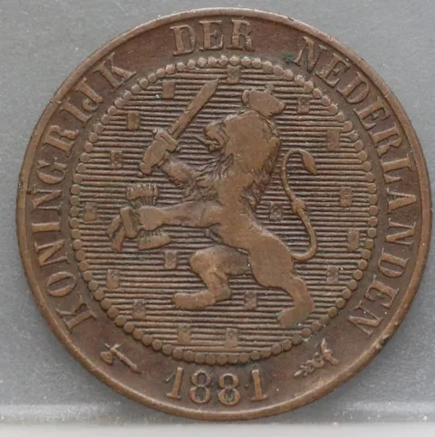2½ Cent 1881 — Brons