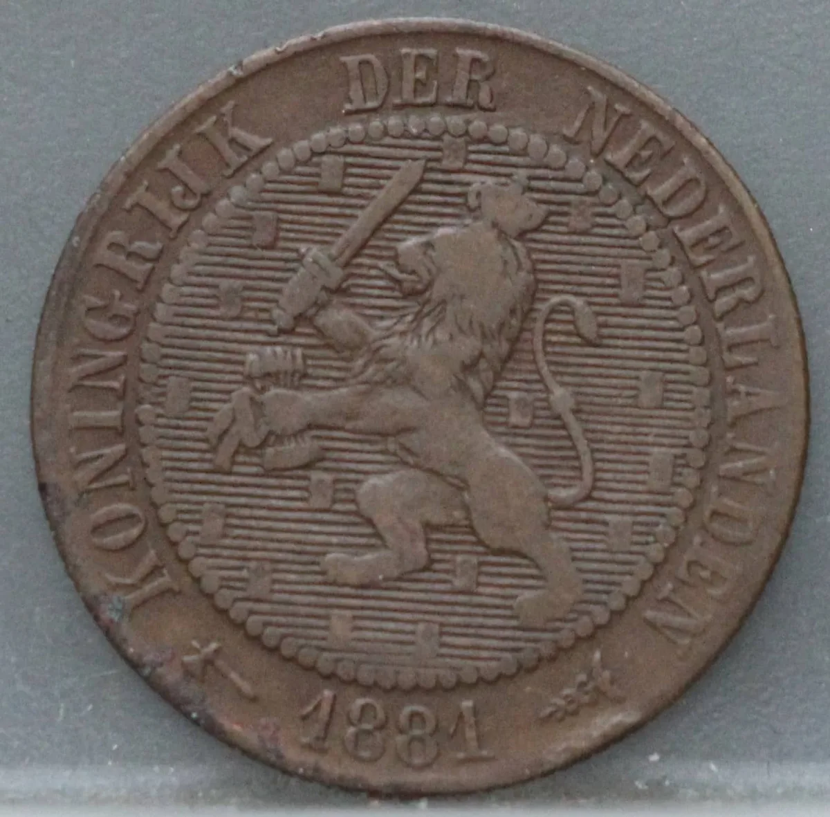 2½ Cent 1881 — Brons voorzijde