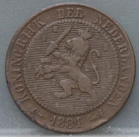 2½ Cent 1881 — Brons