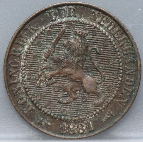 2½ Cent 1881 — Brons