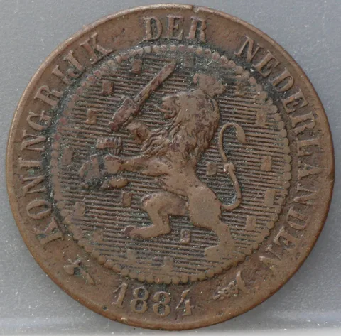 2½ Cent 1884 — Brons
