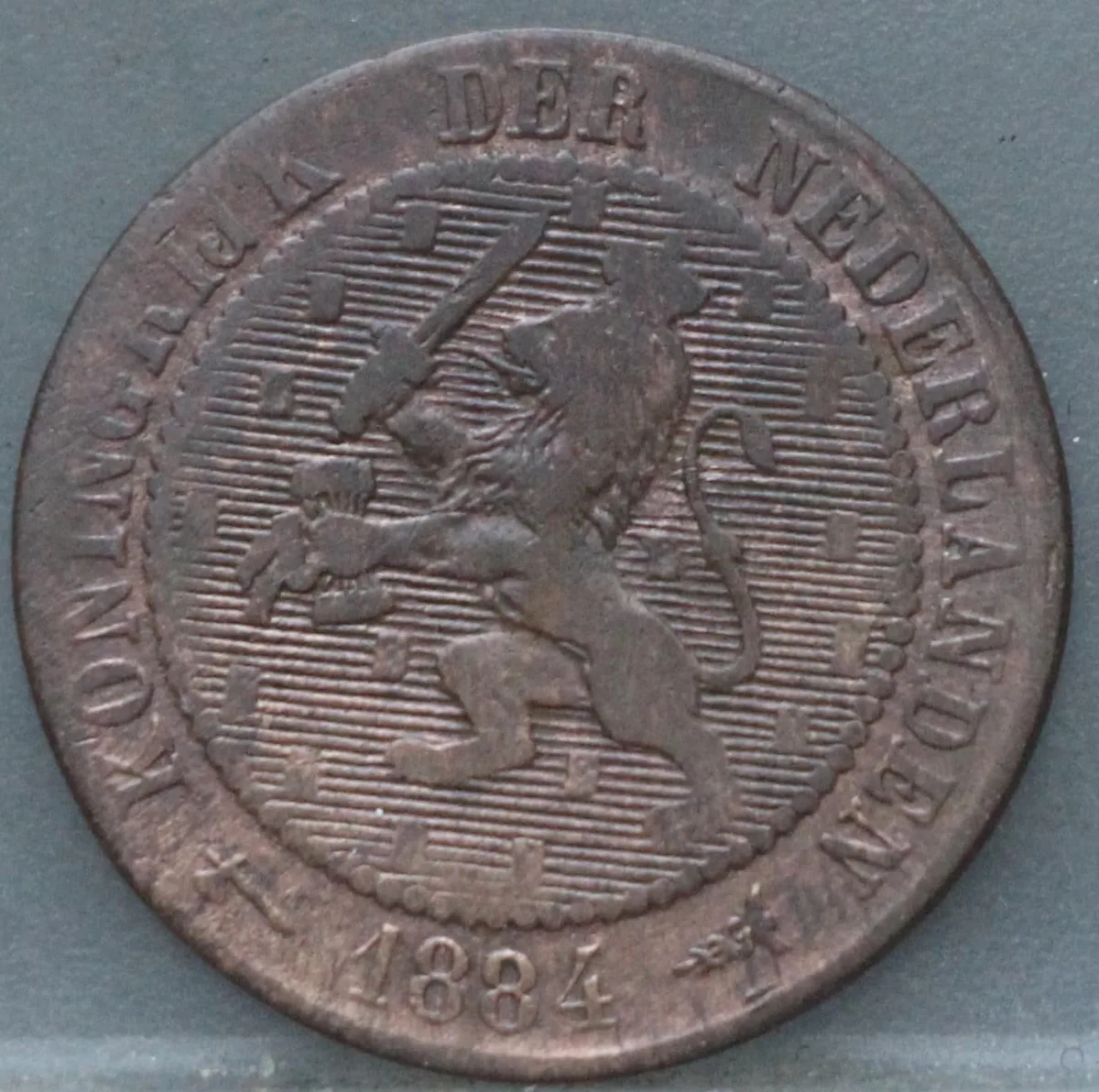 2½ Cent 1884 — Brons voorzijde