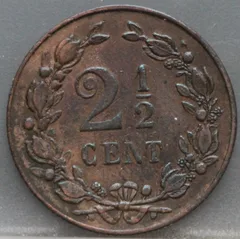 2½ Cent 1898 – Halve Stuiver achterzijde, Nederland