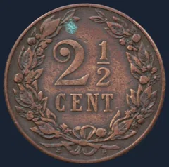 2½ Cent 1905 Halve Stuiver 1905