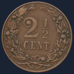 2½ Cent 1905 - Halve Stuiver 1905