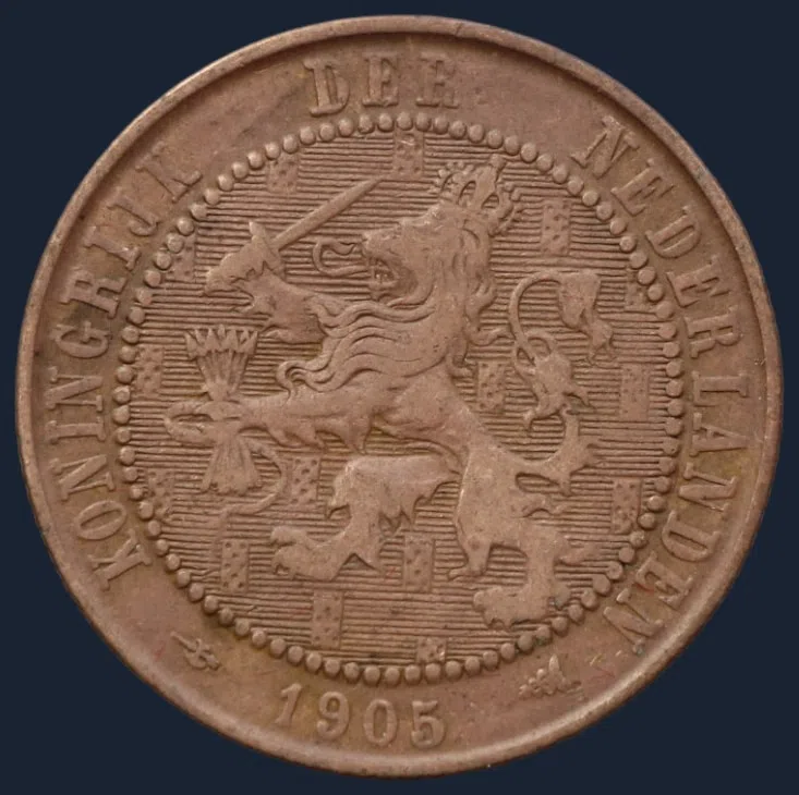 2½ Cent 1905 - Halve Stuiver 1905