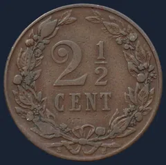 2½ Cent 1905 - Halve Stuiver 1905