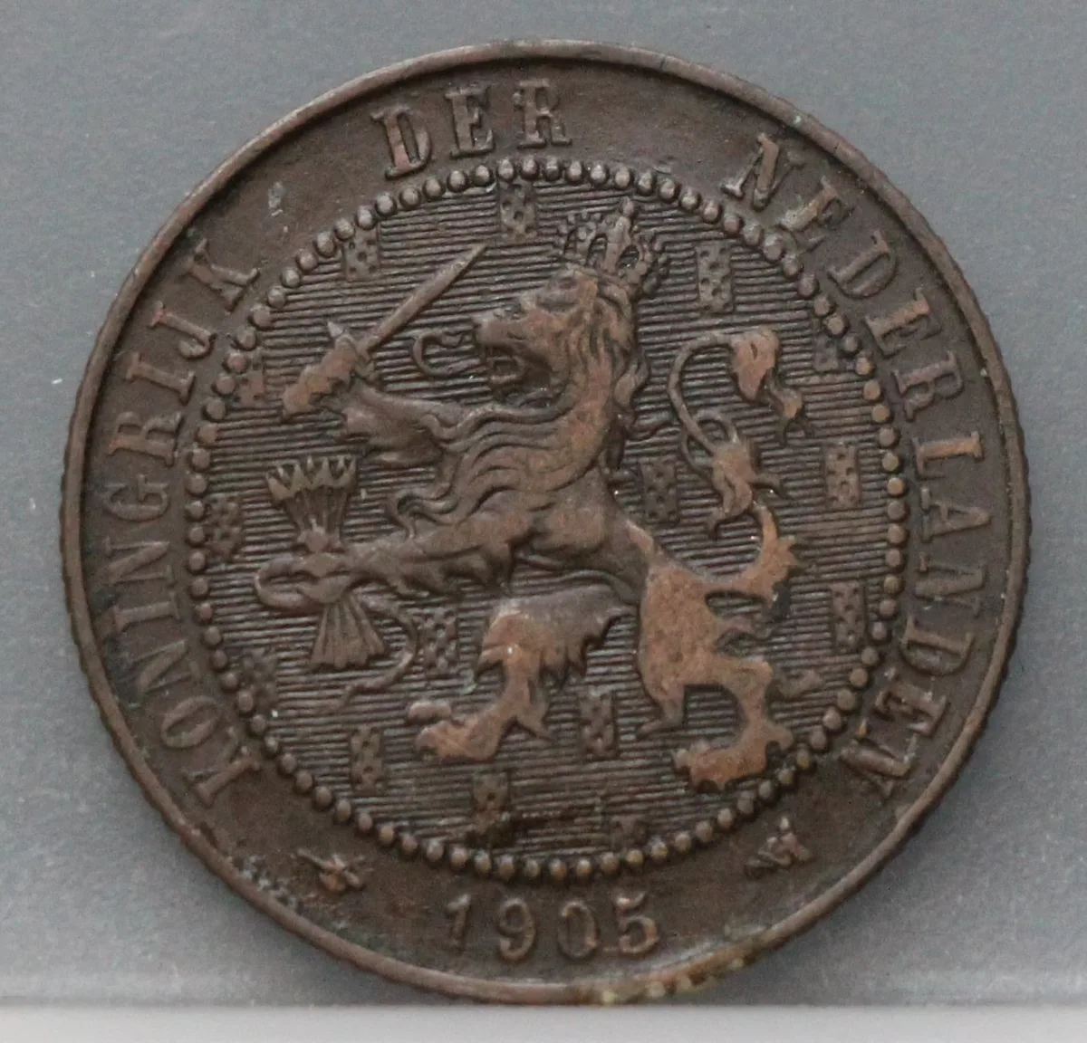 2½ Cent 1905 — Halve Stuiver Brons voorzijde
