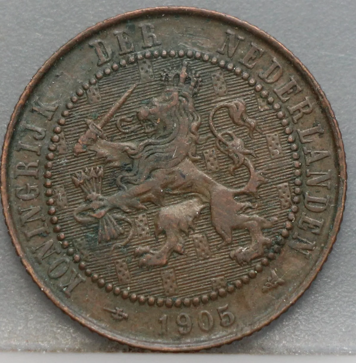 2½ Cent 1905 — Halve Stuiver Brons voorzijde