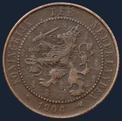 2½ Cent 1906 - halve stuiver 1906