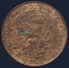 2½ Cent 1906 - halve stuiver 1906 Wilhelmina