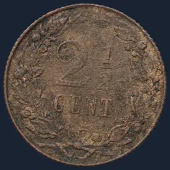 2½ Cent 1906 - halve stuiver 1906 Wilhelmina