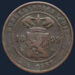 2½ Cent 1907 Nederlands-Indië