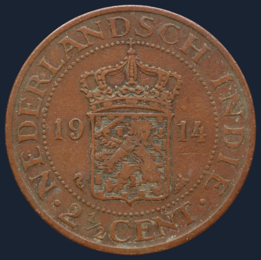 2½ Cent 1914 - Nederlands-Indië