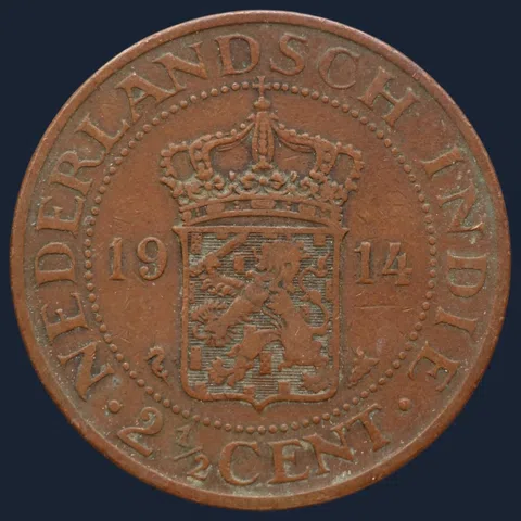 2½ Cent 1914 - Nederlands-Indië