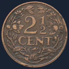 2½ Cent 1916 Wilhelmina