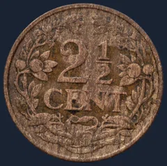 2½ Cent 1918 - halver stuiver 1918
