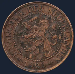 2½ Cent 1929 — Halve Stuiver 1929