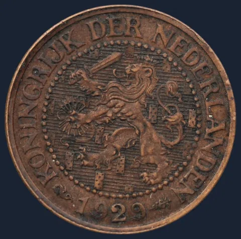 2½ Cent 1929 — Halve Stuiver 1929