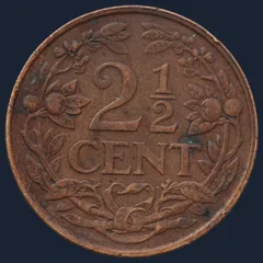 2½ Cent 1929 — Halve Stuiver 1929