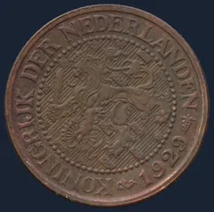 2½ Cent 1929 — Halve Stuiver 1929