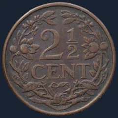 2½ Cent 1929 — Halve Stuiver 1929