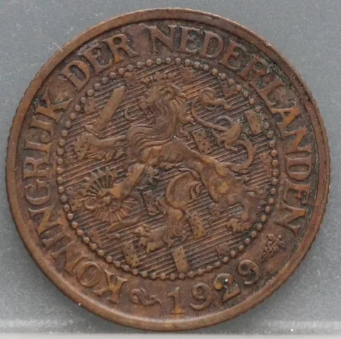 2½ Cent 1929 — Halve Stuiver Wilhelmina