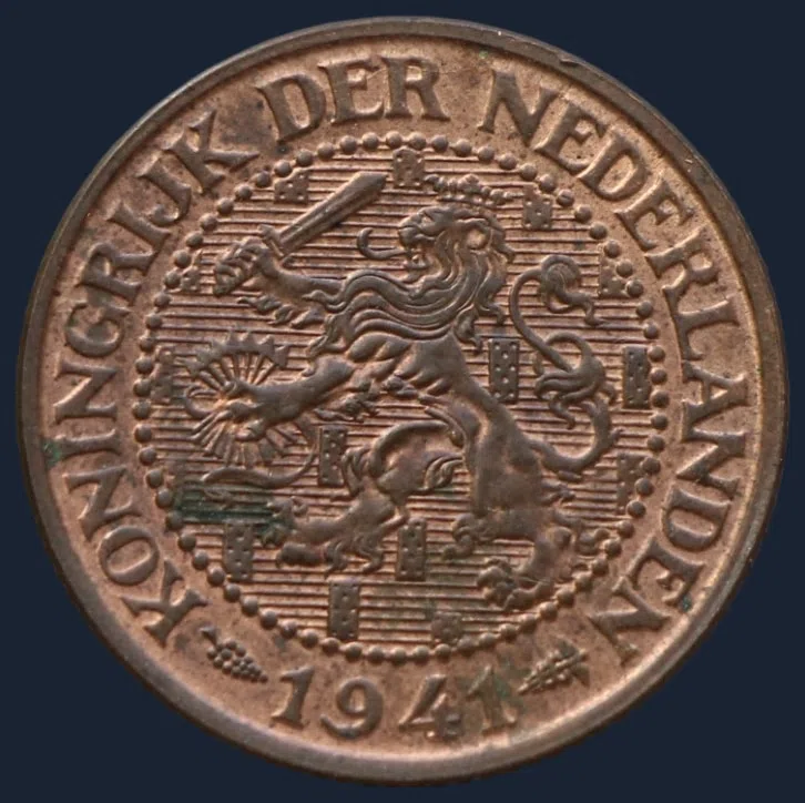 2½ Cent 1941 — Halve Stuiver 1941