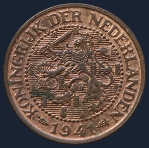 2½ Cent 1941 — Halve Stuiver 1941