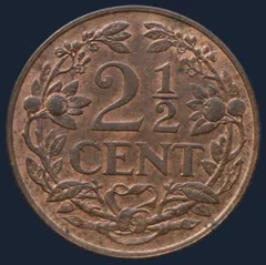 2½ Cent 1941 — Halve Stuiver 1941