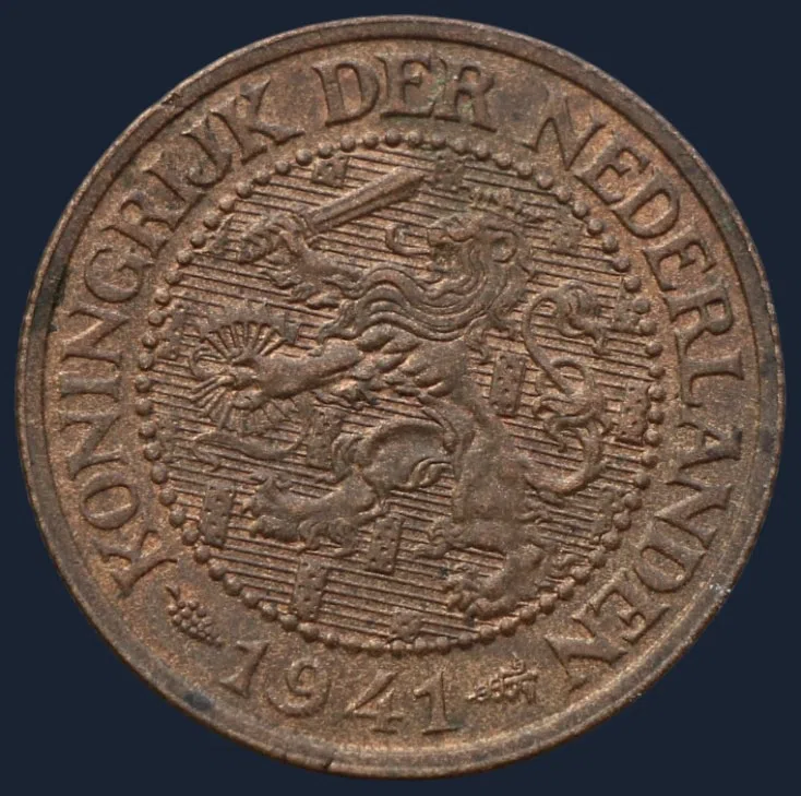 2½ Cent 1941 — Halve Stuiver 1941