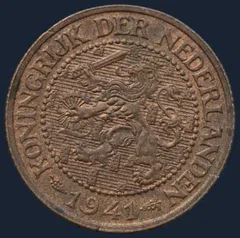 2½ Cent 1941 — Halve Stuiver 1941