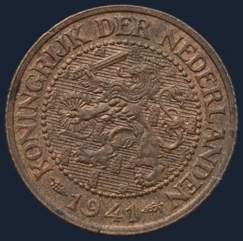 2½ Cent 1941 — Halve Stuiver 1941