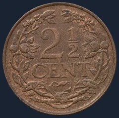 2½ Cent 1941 — Halve Stuiver 1941