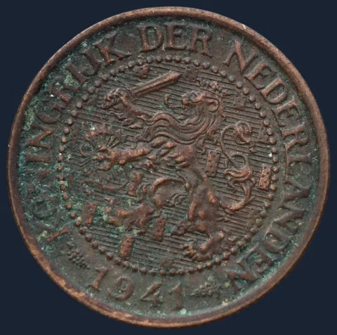 2½ Cent 1941 — Halve Stuiver 1941