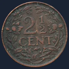 2½ Cent 1941 — Halve Stuiver 1941