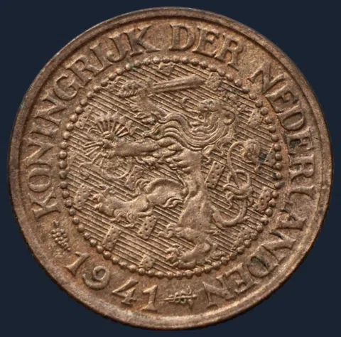 2½ Cent 1941 — Halve Stuiver 1941