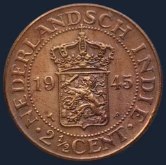 2½ Cent 1945 Nederlands-Indië