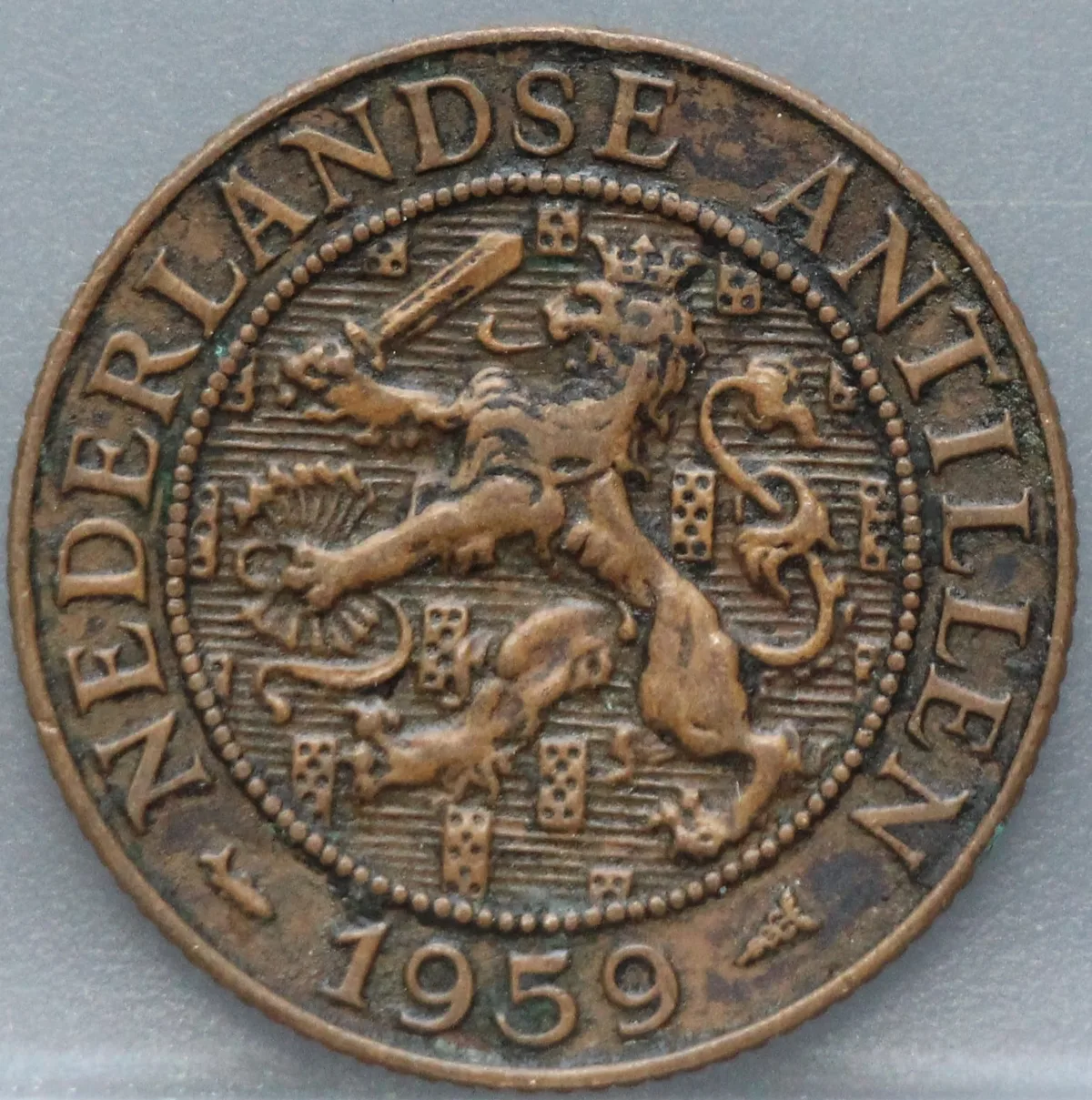 2½ Cent 1959 Nederlandse Antillen — Brons voorzijde