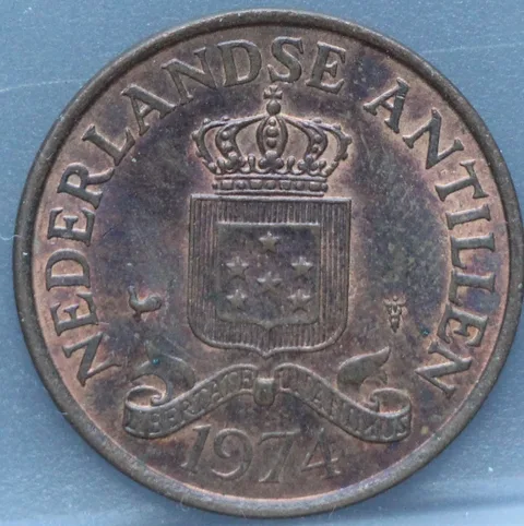 2½ Cent 1974 Nederlandse Antillen — Brons