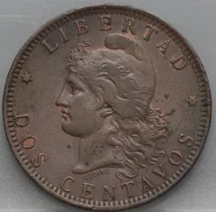 2 Centavos 1890 Argentinië — Brons achterzijde